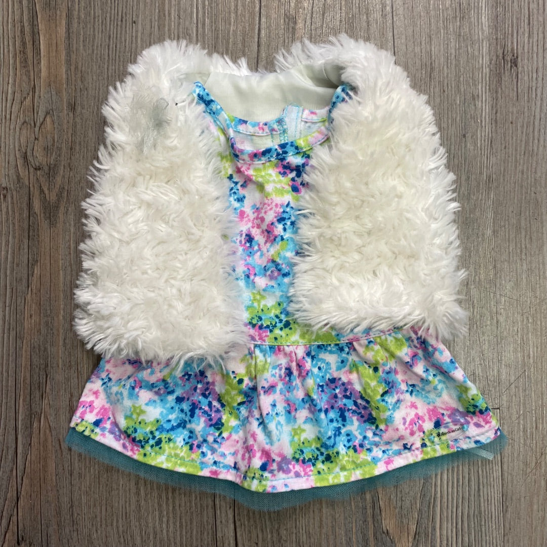 White/Floral AG Doll Clothing Set, 18 Inch
