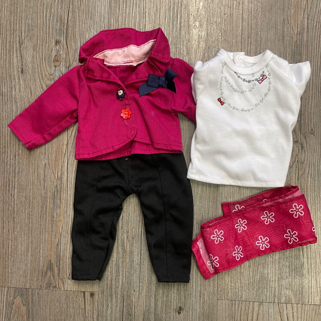 Multi Colour  Doll Clothing Set, 18 inch Doll