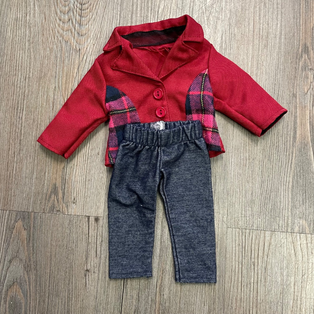 Red, Navy Our Generation Doll Clothing, 18 Inch Doll