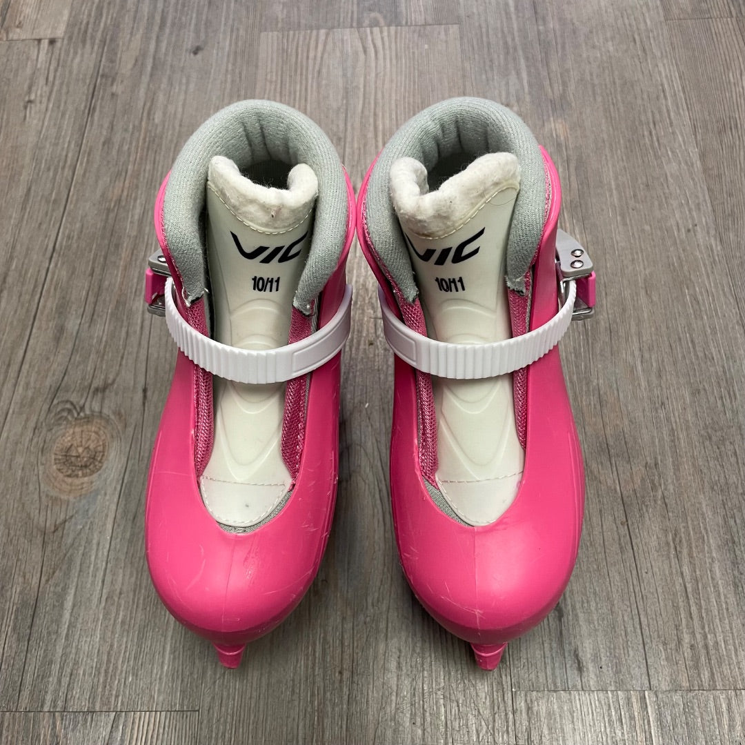 Pink VIC Hockey Skates, 10T-11Y