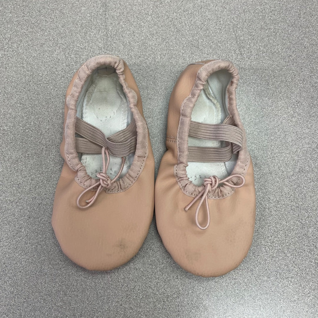 Pink  Leather Ballet Shoes, 7T