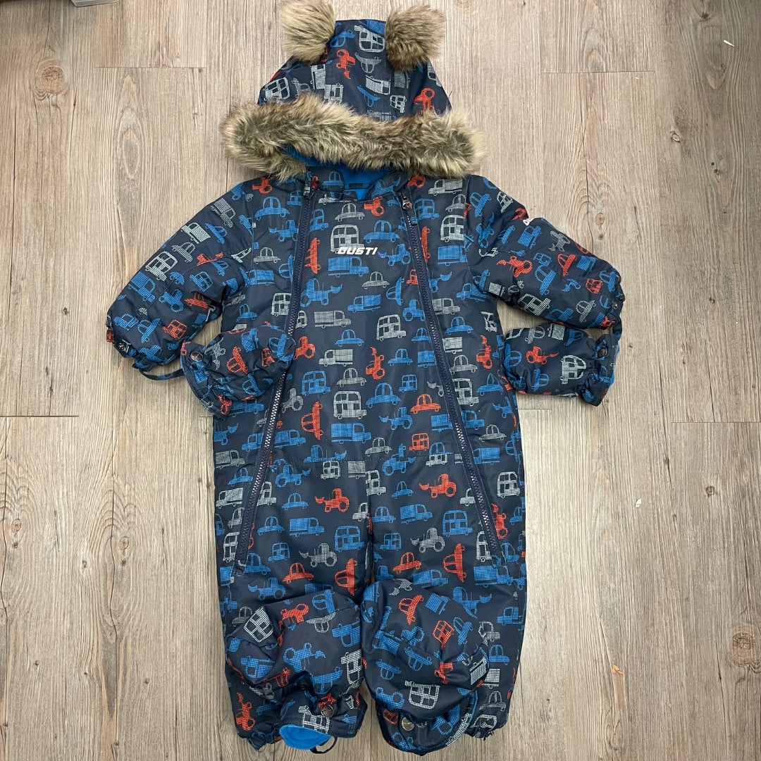 Blue Gusti One Piece Snowsuit, 18M