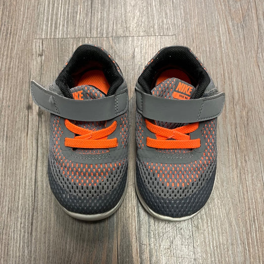 Grey Nike Velcro Mesh Shoes, 5T