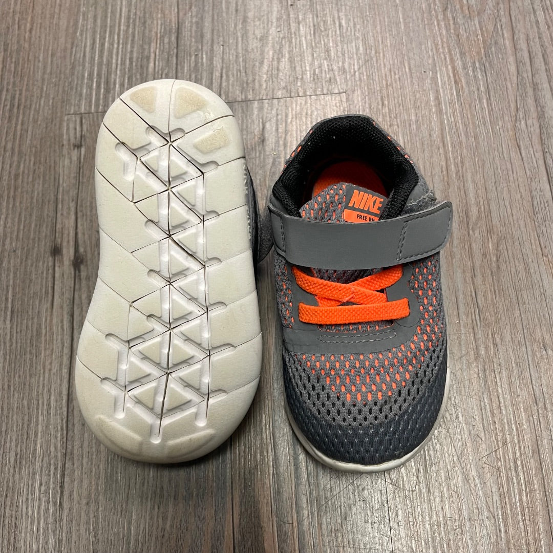 Grey Nike Velcro Mesh Shoes, 5T