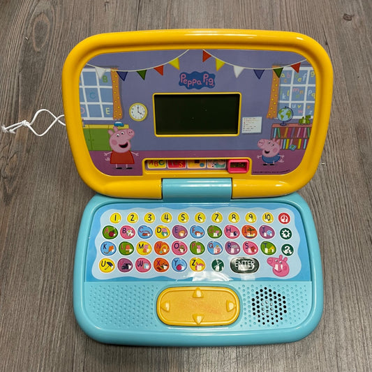 Yellow Vtech Peppa Pig Mini Laptop, Pre-owned