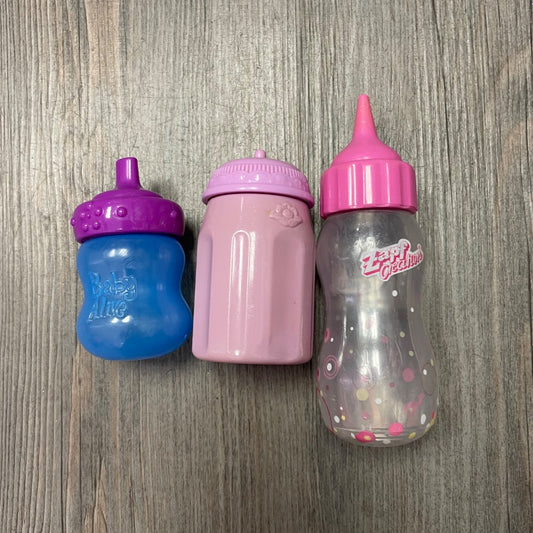 Multi Colour  3PC Baby Bottle, Pre-owned