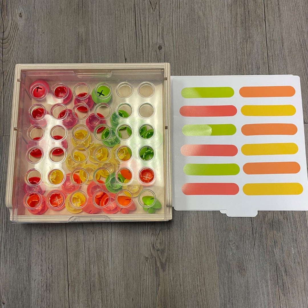 Multi Colour Lovevery Mosaic Button, 22-24M