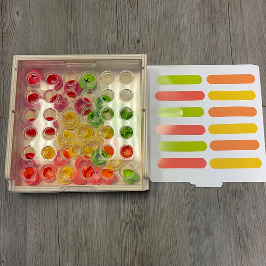 Multi Colour Lovevery Mosaic Button, 22-24M