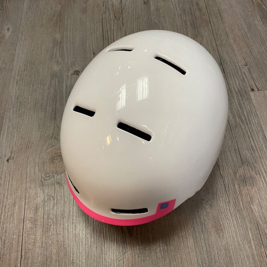 White Salomon Ski Helmet, Pre-owned