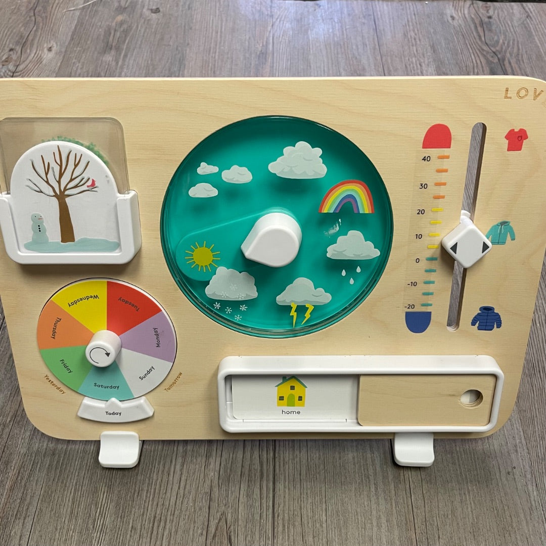 Wooden Lovevery Plan Ahead Weather Board, 5 Pcs