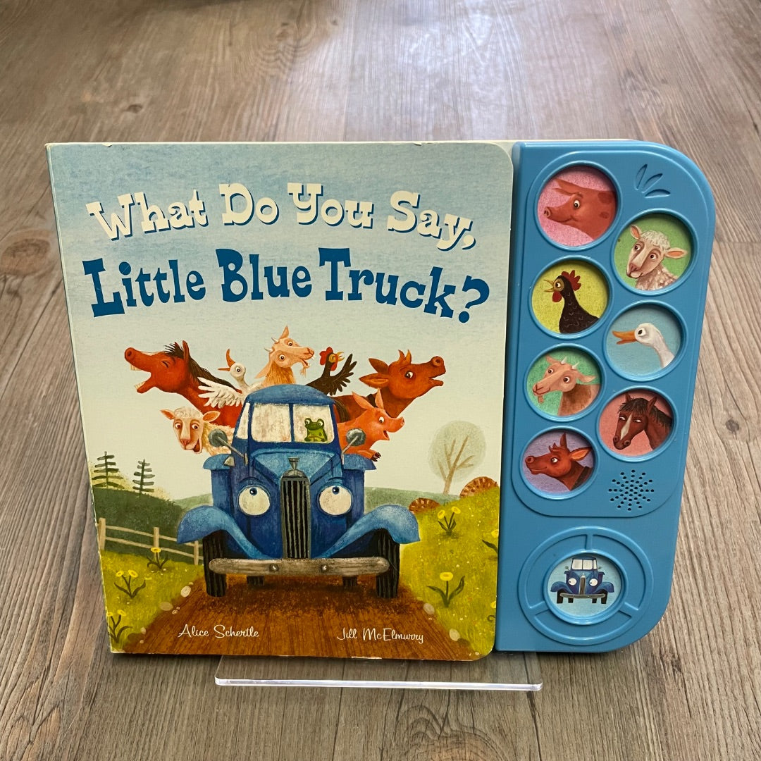 Multi Colour  What Do You Say,Little Blue Truck?, Boardbook