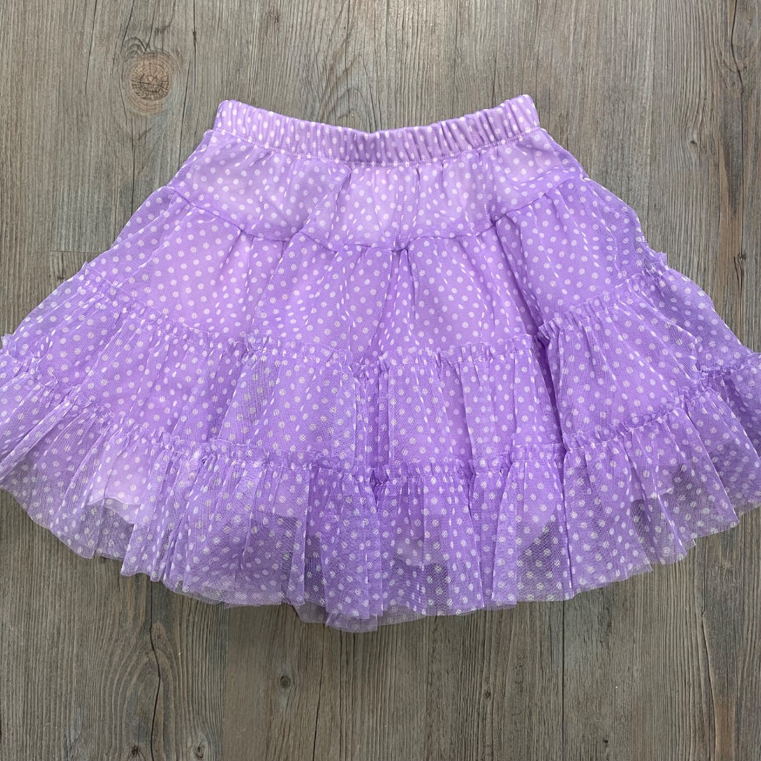 Lavender Jona Michelle Lined Skirt, 6-7Y