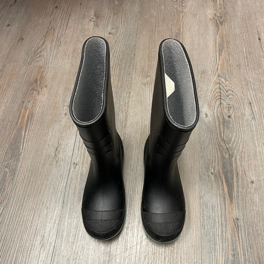 Black  Rain Boots, 11Y