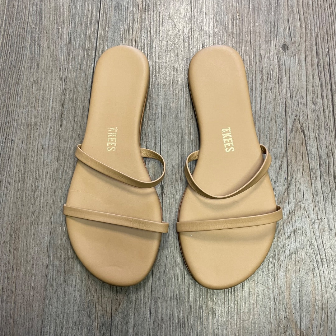 Beige Tkees Slides Sandals, 5Y