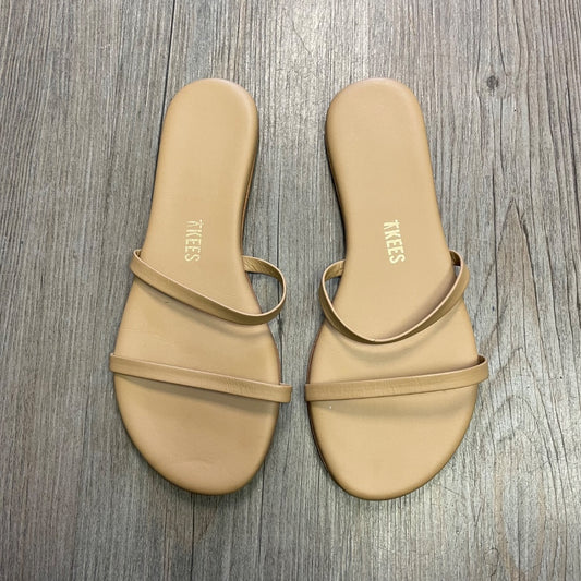 Beige Tkees Slides Sandals, 5Y