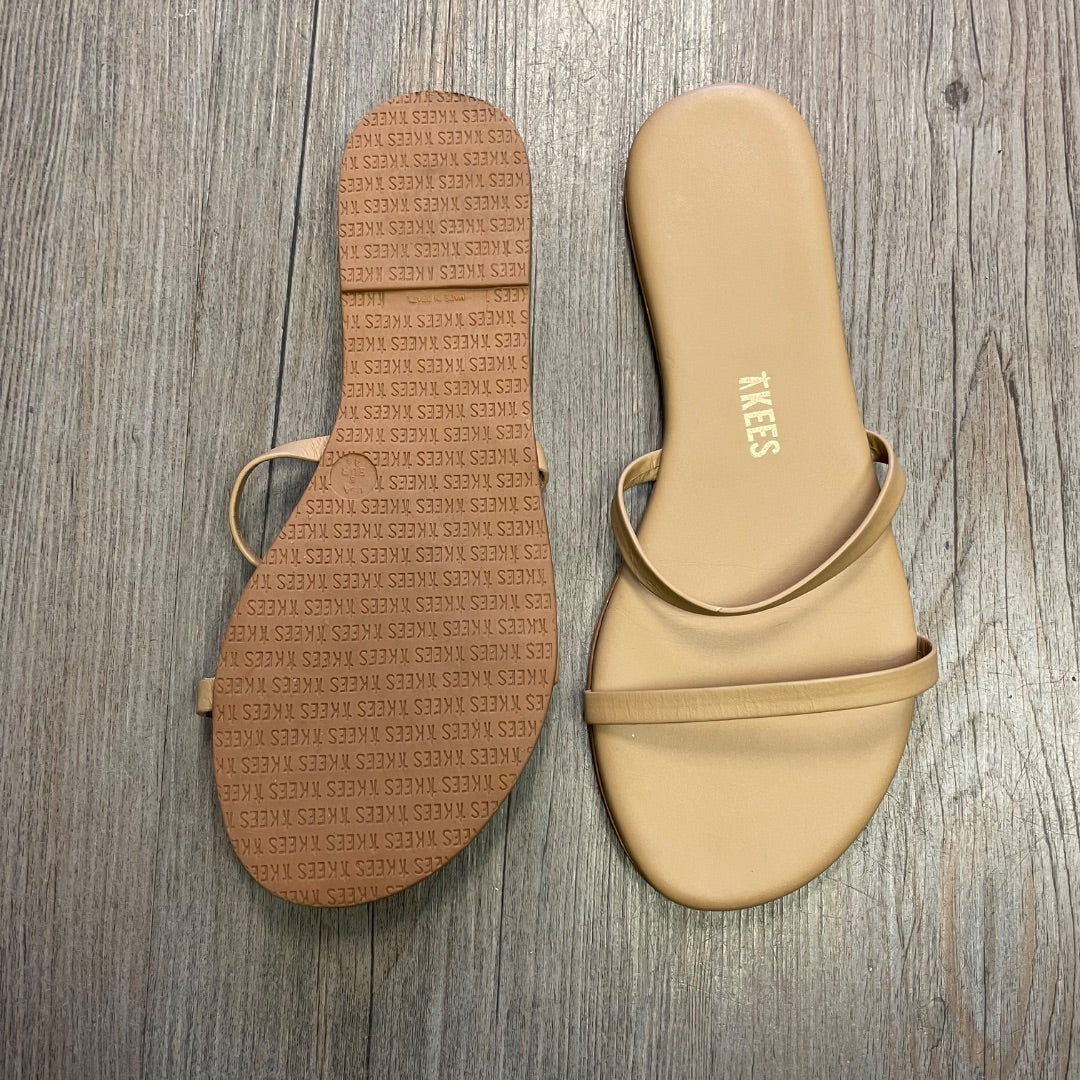 Beige Tkees Slides Sandals, 5Y
