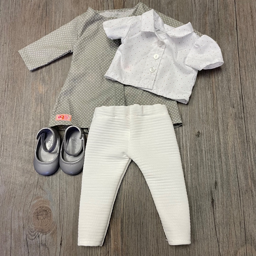 Grey Our Generation Doll Clothing Set, 18 Inch Doll