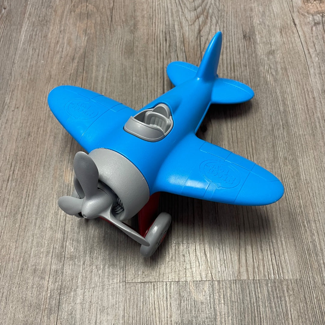 Blue Green Toys Airplane, 12M