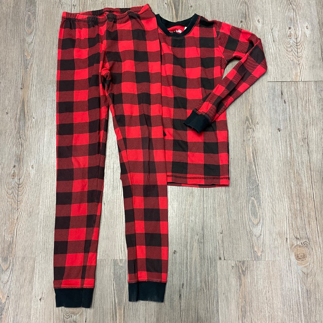 Plaid Red Hatley Indigo 2Pc PJ Set, 10Y