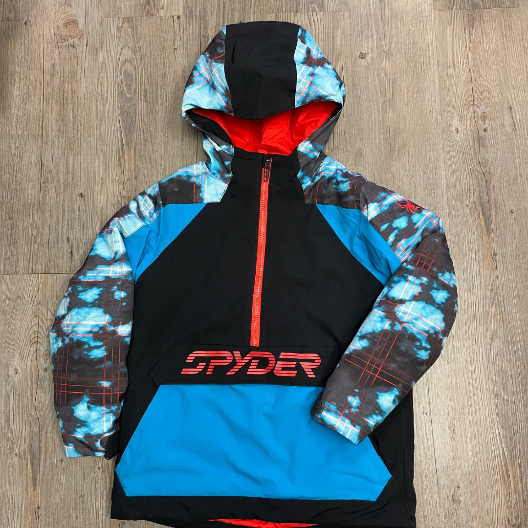 Black,Blue,Red Spyder Ski Winter jacket, 8Y
