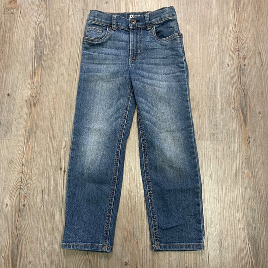 Blue Bgosh Straight Elastic Waist Jeans, 6Y