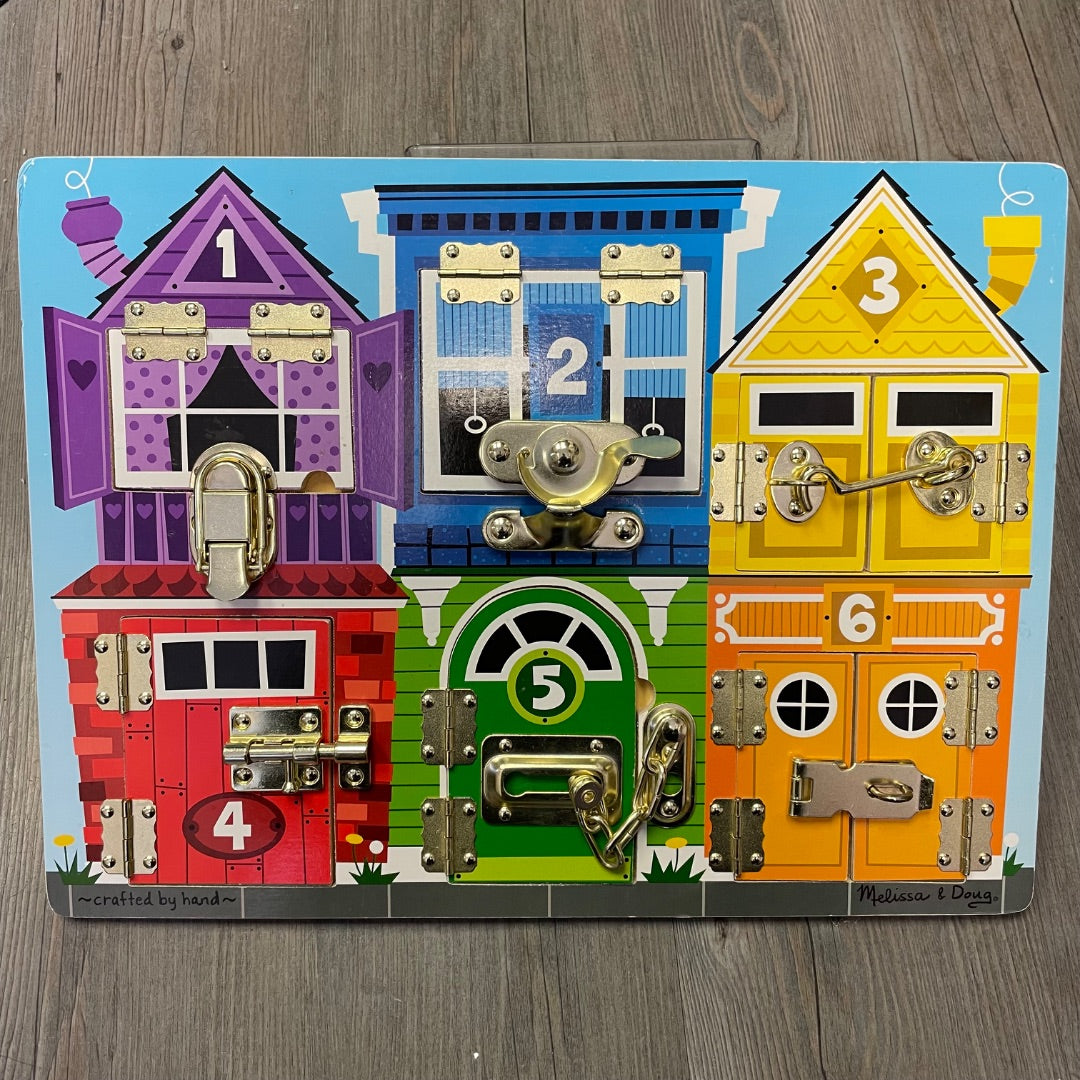 Multi Colour Melissa and Doug Latches Board, 3Y