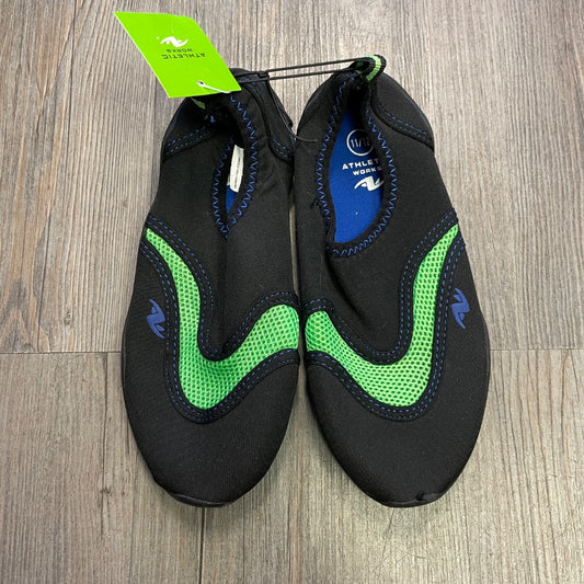 Black,Lime Athletic Works Water Shoes, 11-12Y