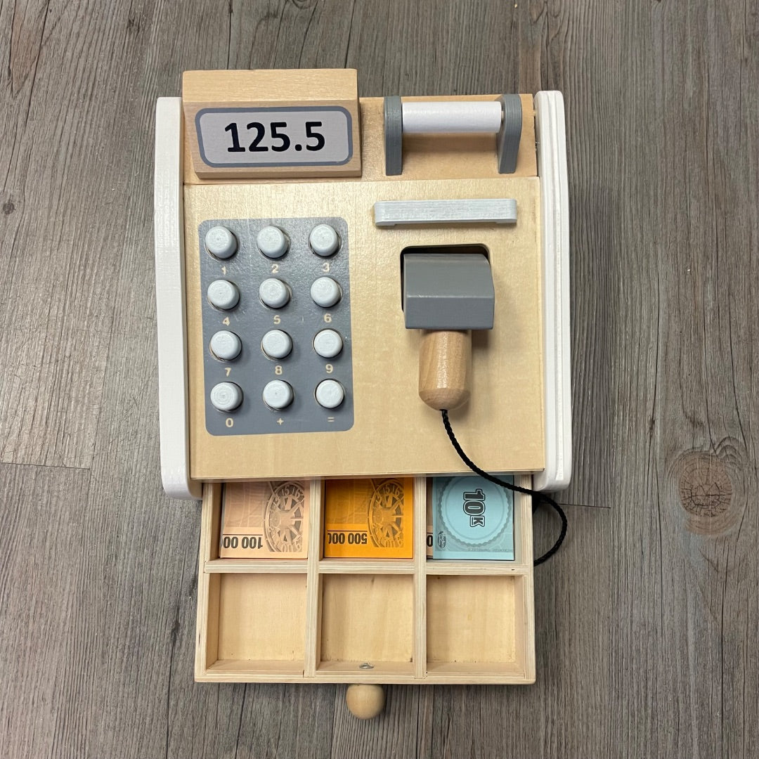 Wooden Coco Village Cash Resister, 3Y