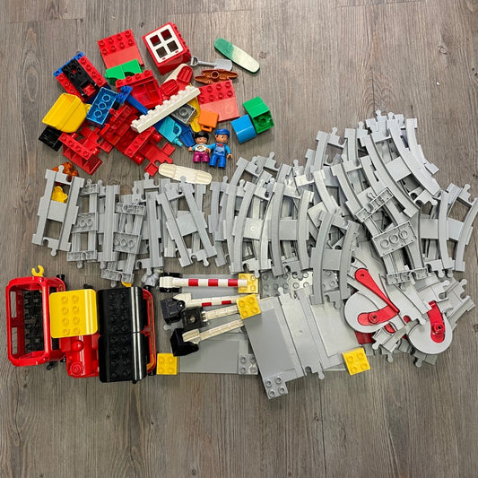 Multi Colour  Lego Duplo Train Track Set Battery Operated, 3Y+