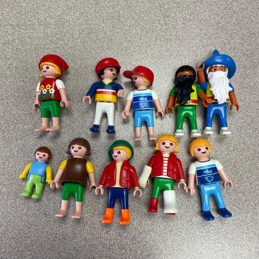 Multi Colour Playmobil 10 Mini Assorted Figures, 3Y+