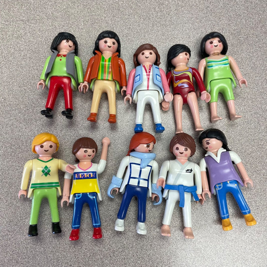 Multi Colour Playmobil 10 Female Figures, 3Y+