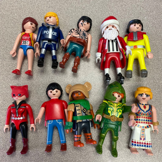 Multi Colour Playmobil 10 Assorted Figures, 3Y+