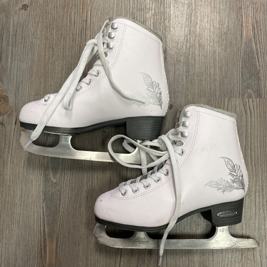 White Blade Runner Figure Skates, 4Y