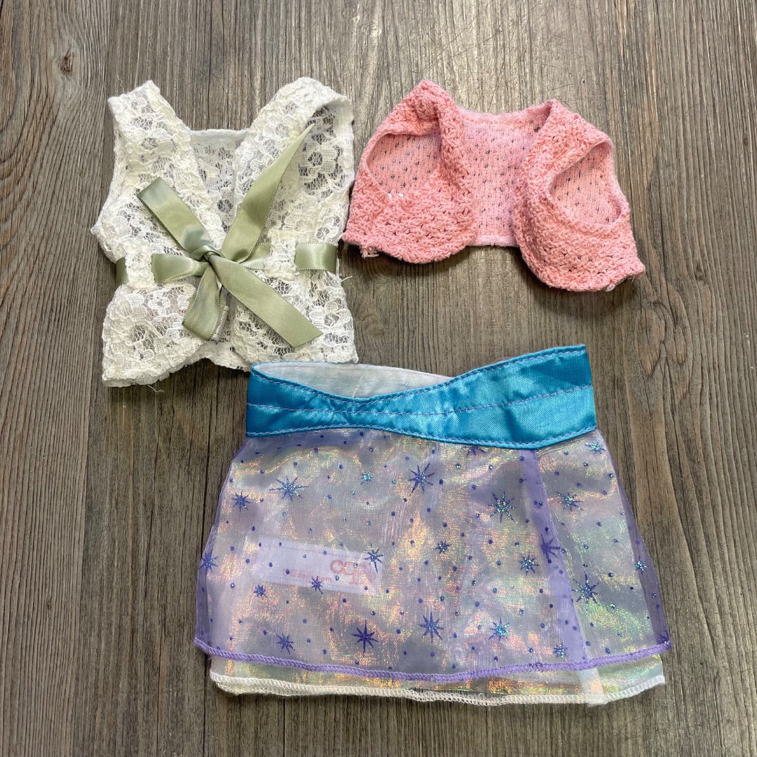 Multi Colour Our Generation Skirt and Vests, 18 inch doll