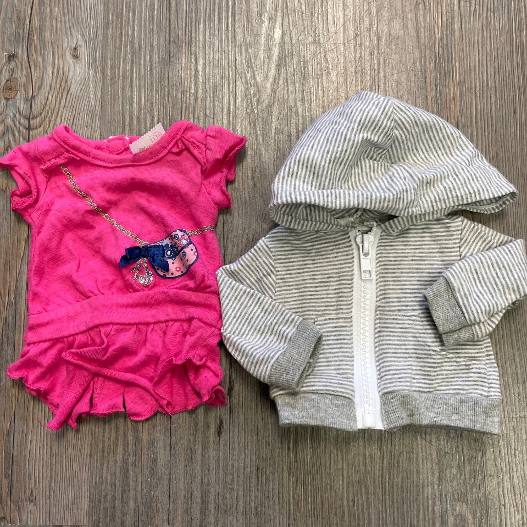 Multi Colour Our Generation Dress and Hoodie, 18 inch doll