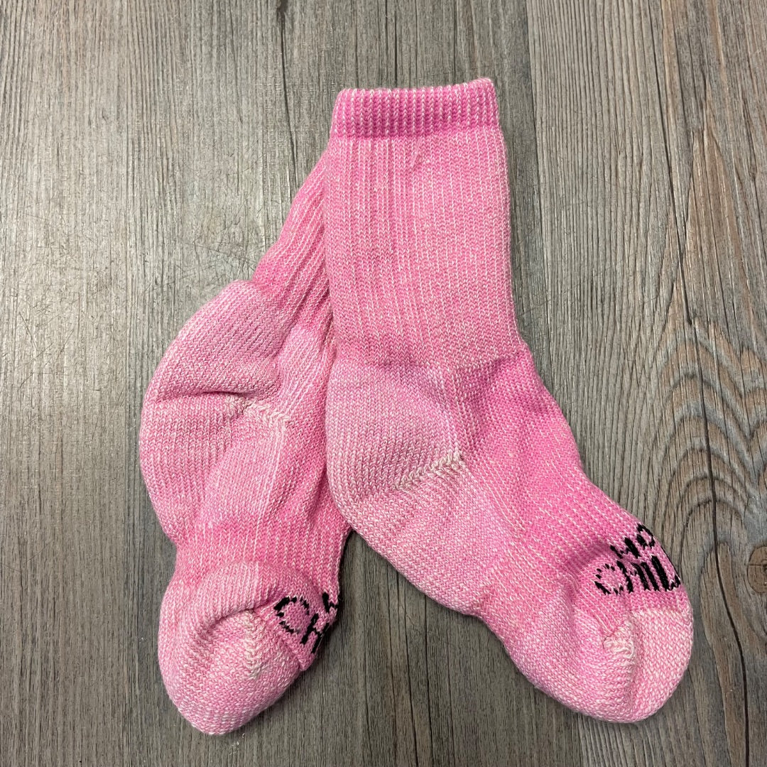 Pink Hot Chillys Winter Socks, 2-4T