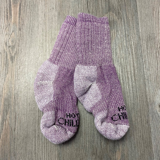 Purple Hot Chillys Winter Socks, 2-4T