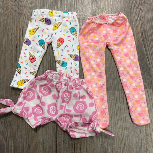 Multi Colour  Doll Pants, 18 inch Doll