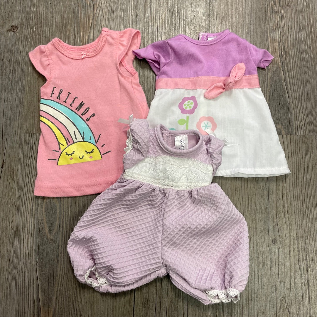 Multi Colour Our Generation Doll Dress + Romper, 18 inch Doll