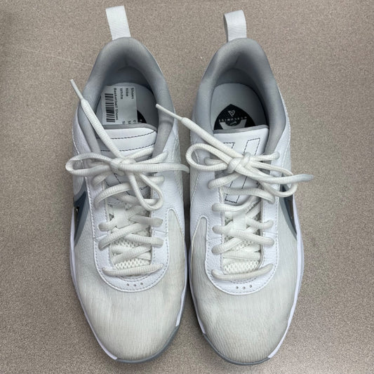White Nike Basketball Shoes, 4.5Y