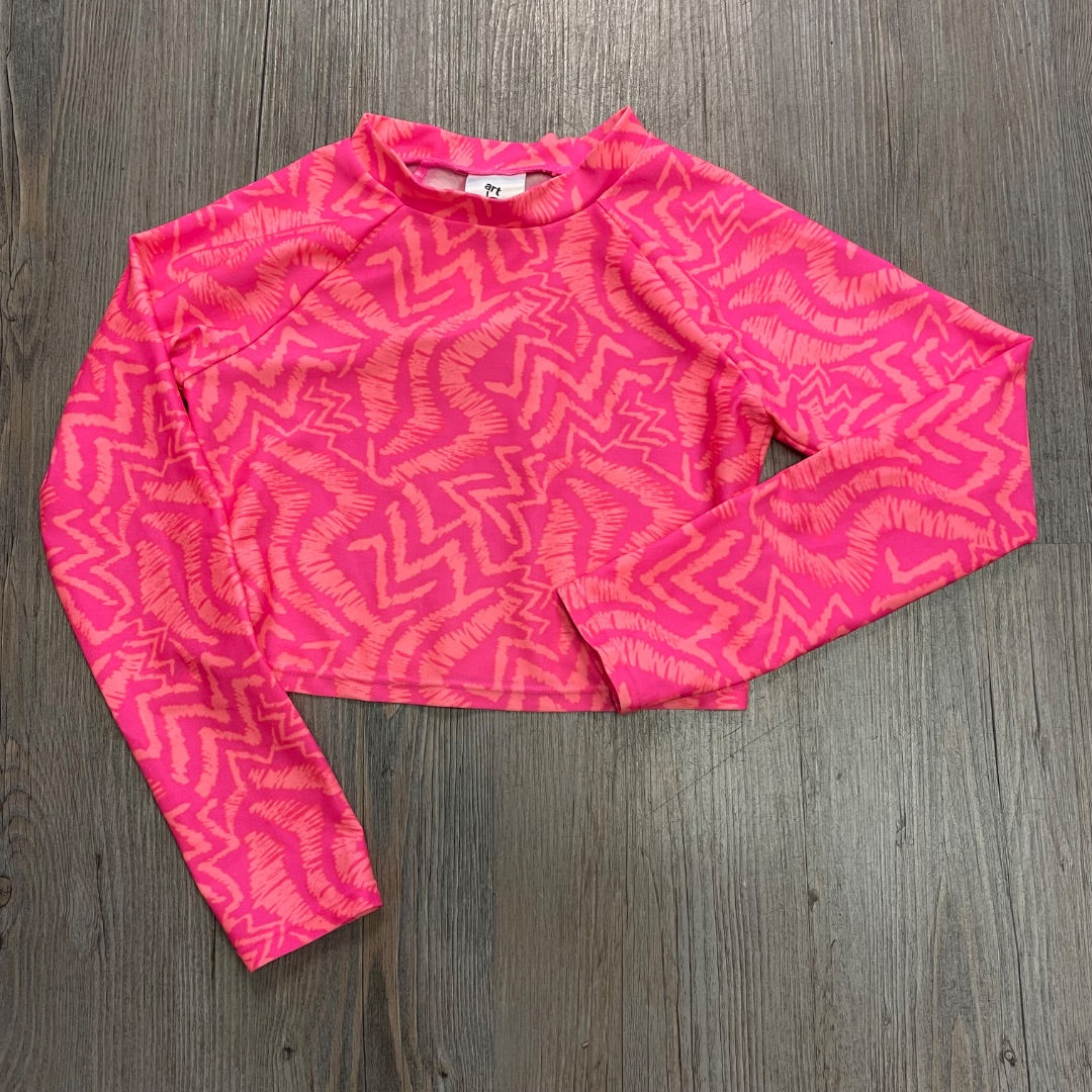 Pink Art Class Rashguard LS, 6-7Y
