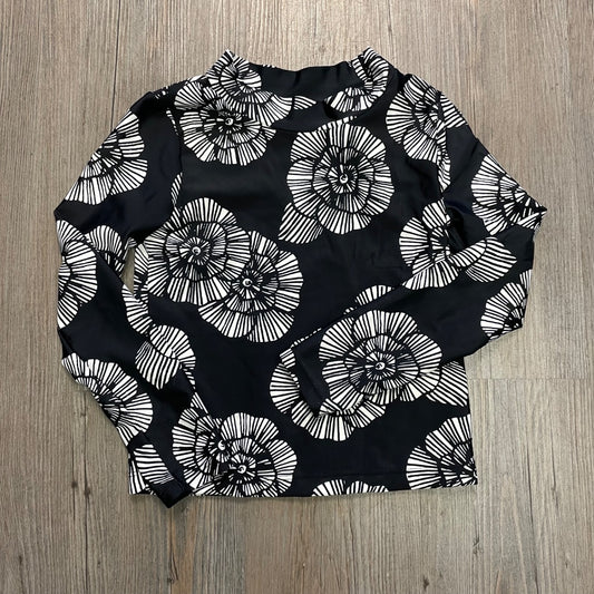 Black White Carters Rashguard LS, 6Y