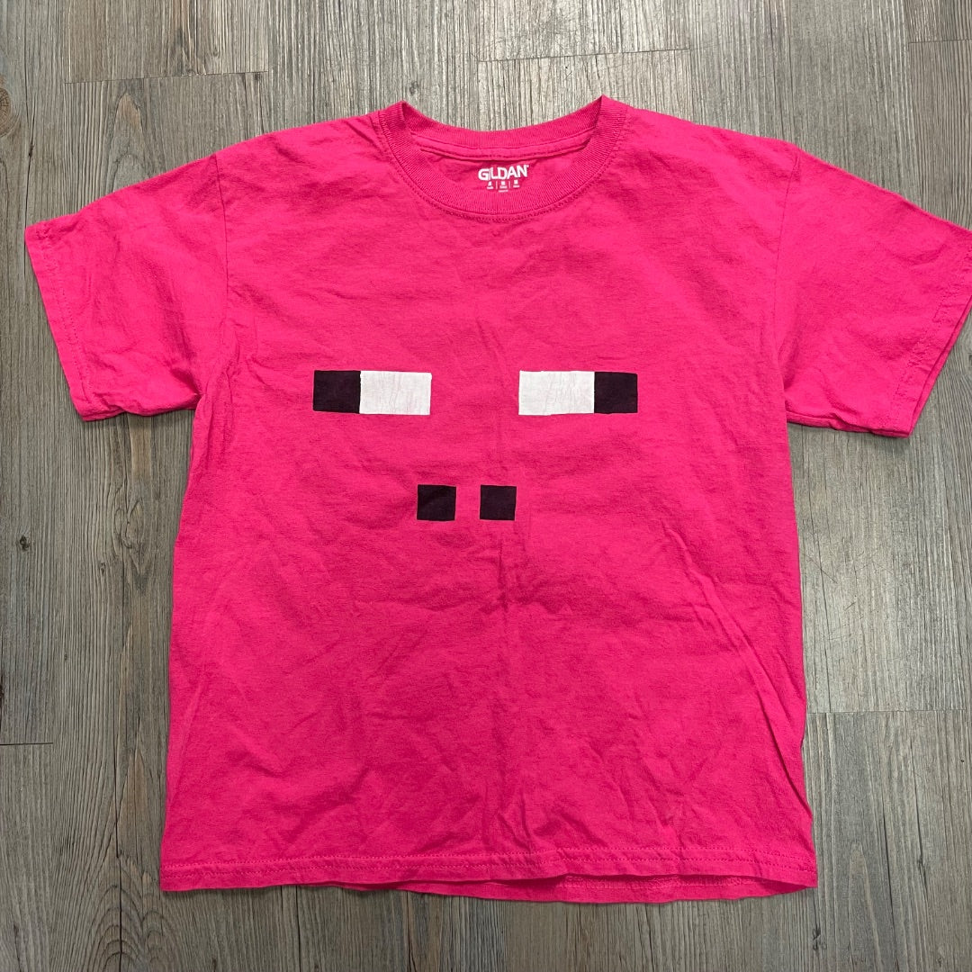 Pink Gildan T- Shirt, 10-12Y