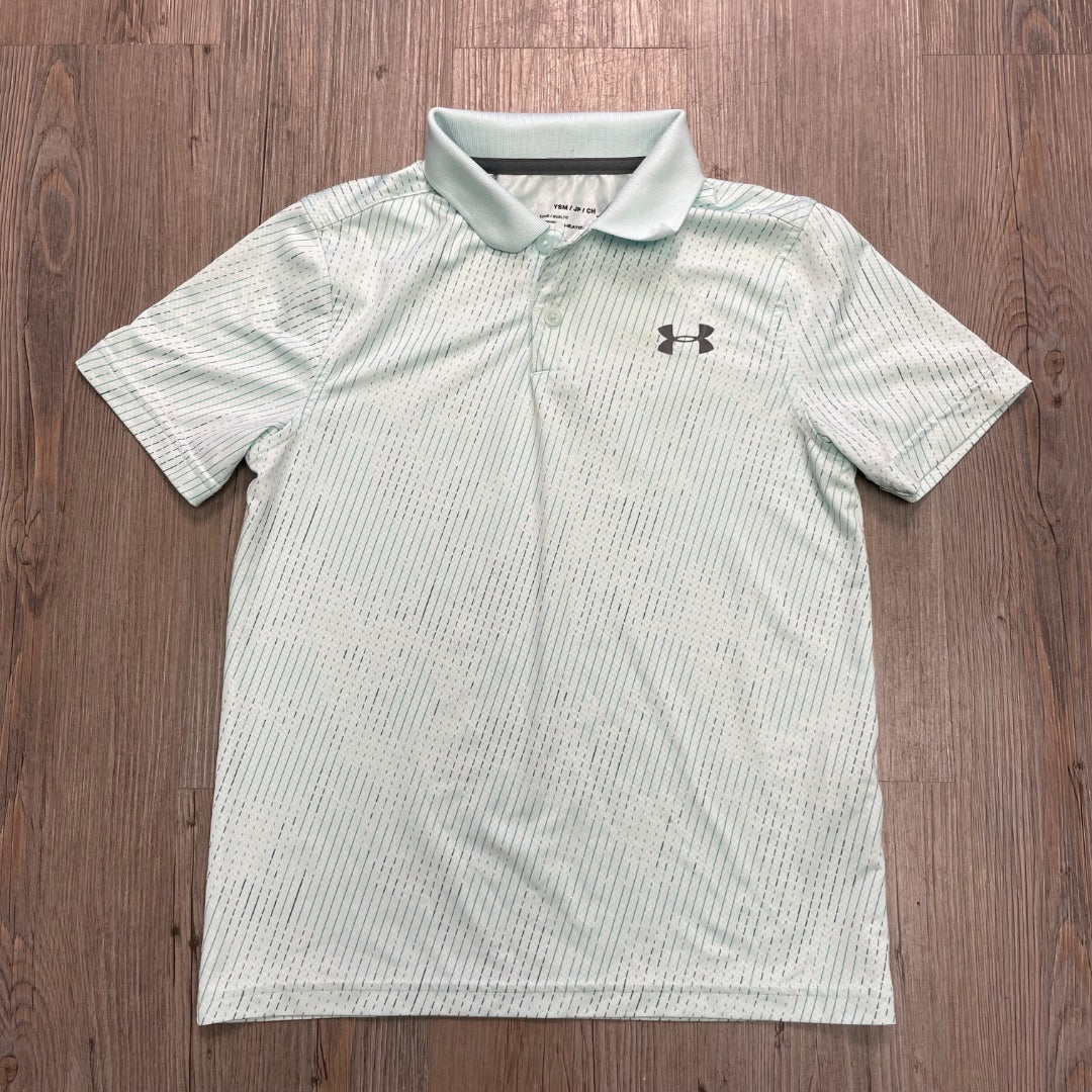 Seafoam Under Armour Polo SSL, 7-8Y