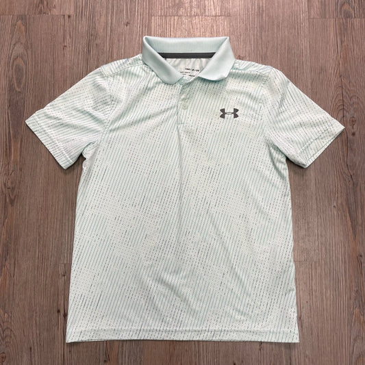 Seafoam Under Armour Polo SSL, 7-8Y