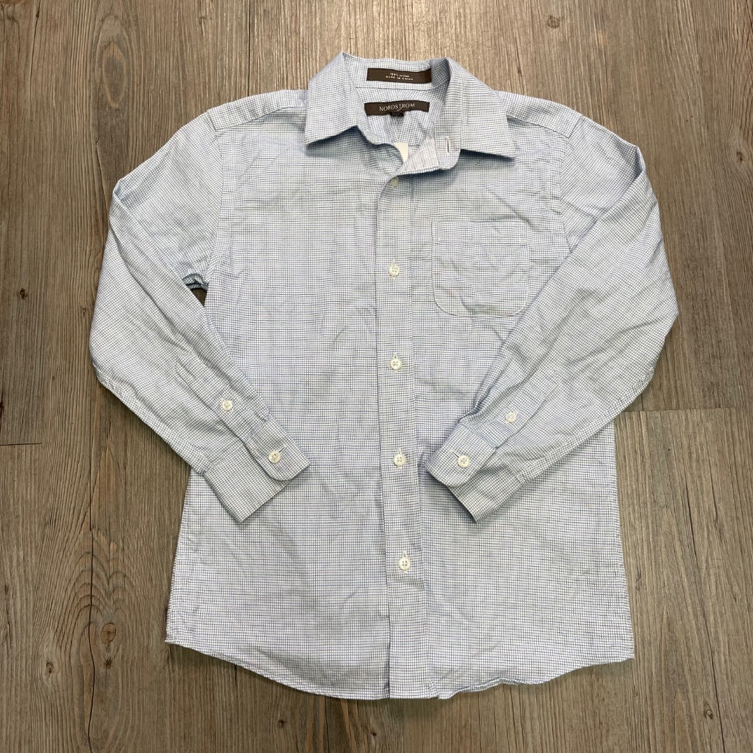 Blue Nordstrom Dress Shirt LS, 7Y
