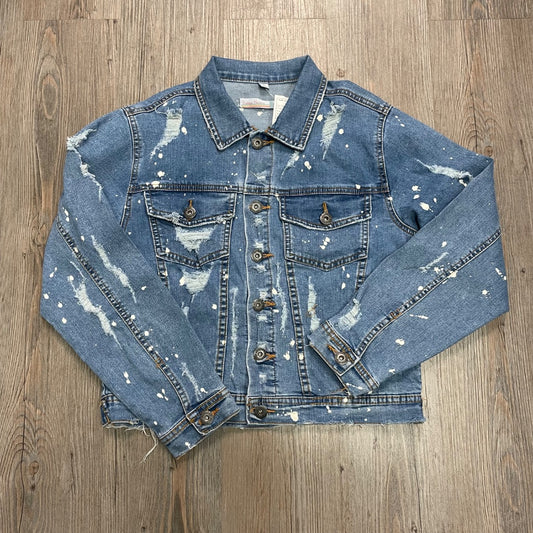 Blue Vintage Havana Soft Distressed Jean Jacket Large
