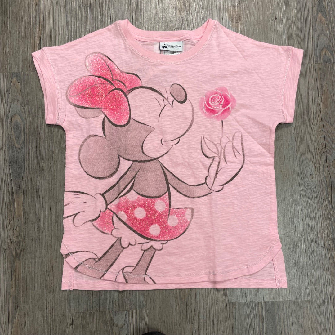 Pink Disney Parks Minnie Tee 10-12Y