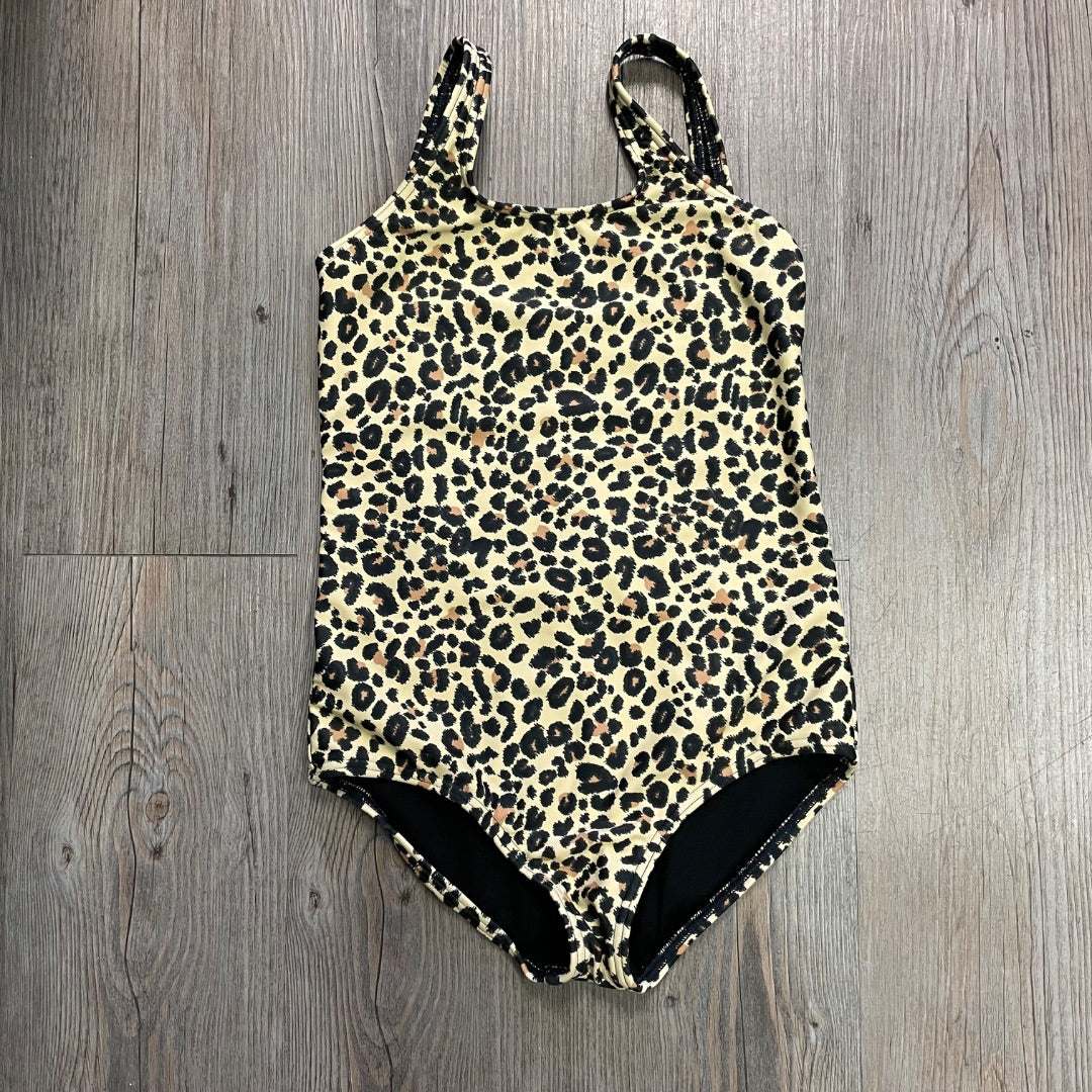 Leopard Billabong Bathing Suits, 8Y