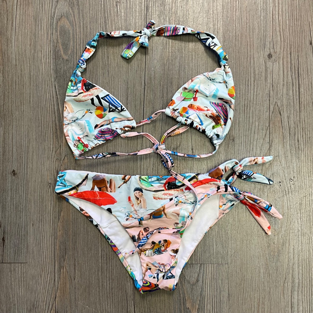 Multi Colour Submarine 2PC Bathing Suits, 8Y